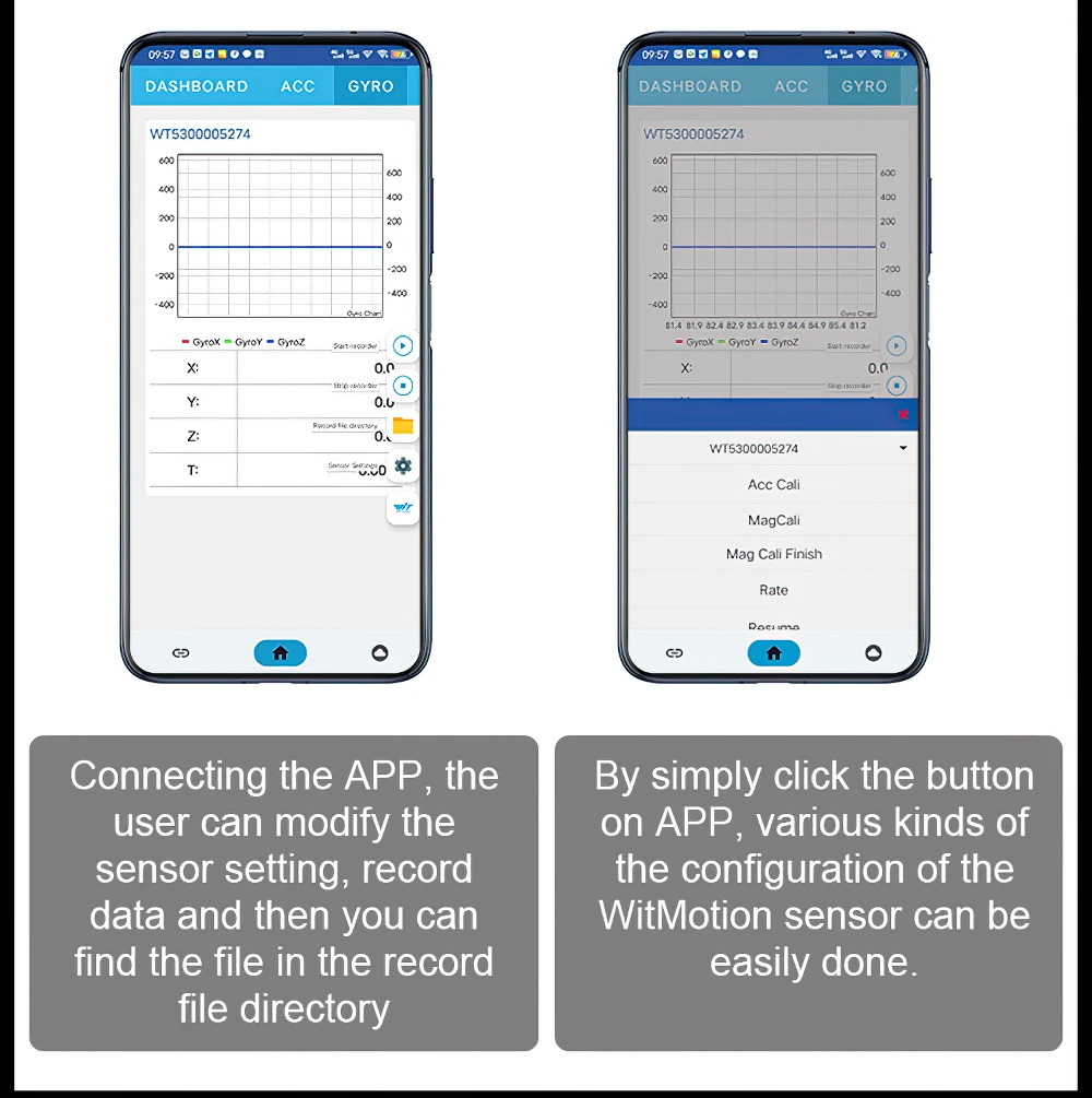 WitMotion WT901WIFI MPU9250 9-осевой беспроводной Инклинометр Акселерометр 3-осевой угловой