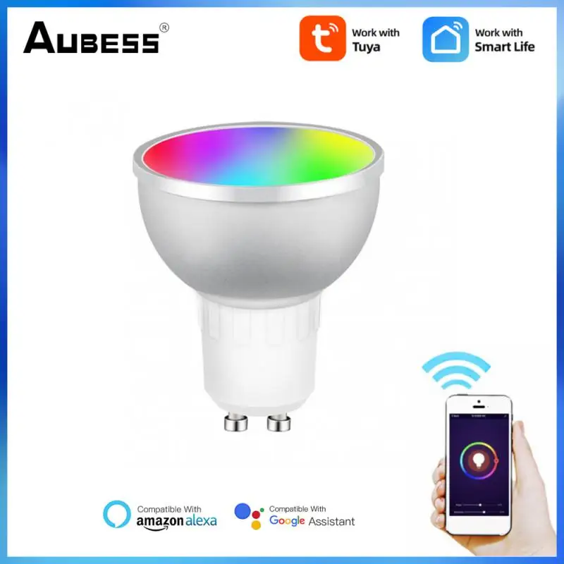 

Умная светодиодсветильник лампа с регулируемой яркостью, 5 Вт, совместима с Alexa Echo Google Home