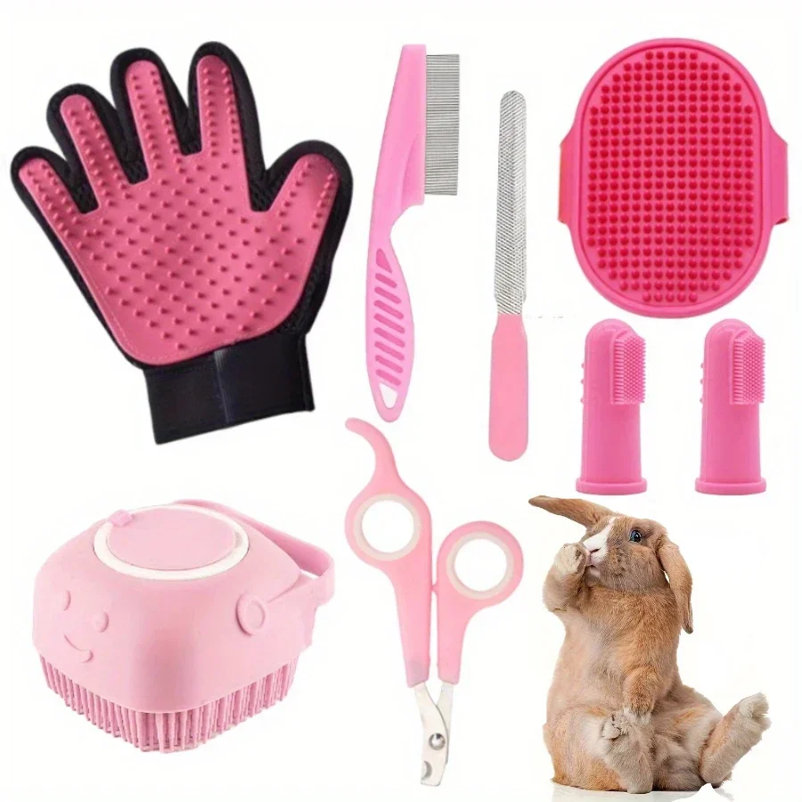 Домашний набор для ухода за собаками с 8 инструментами включая кусачки ногтей