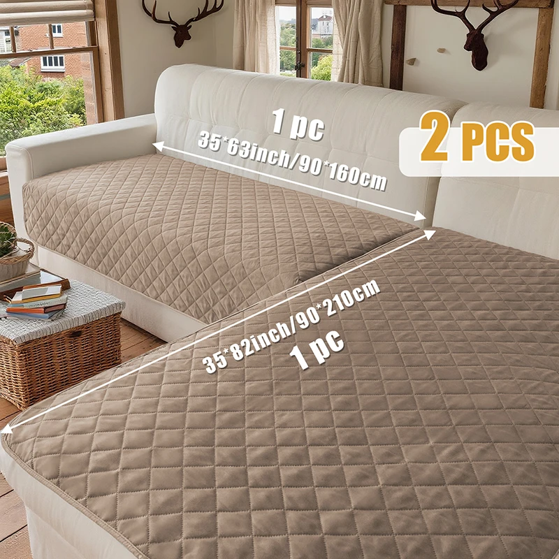 Секционные чехлы для диванов WANERQU, однотонные, полиэстер