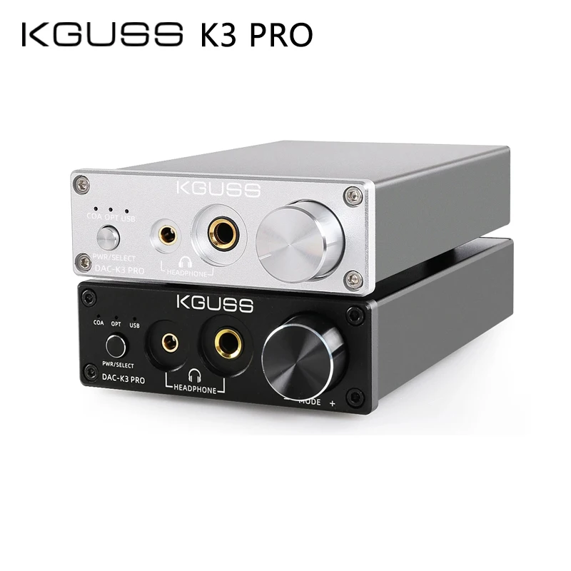 

KGUSS DAC-K3PRO K3 TPA6120A2 ESS9018K2M MINI HIFI USB DAC Decoded Audio Headphone Amplifier 24BIT 192KHz AMP DC12V US/EU K3 PRO
