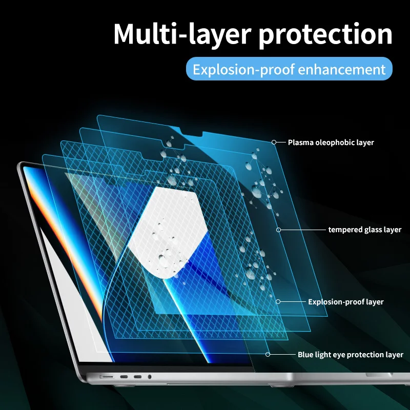 

For 2021 New Macbook Pro 16/Pro Tempered glass film 14 A2485 protection A2442 2020 Macbook Air 13 Pro 13 A2337 A2338 Laptop
