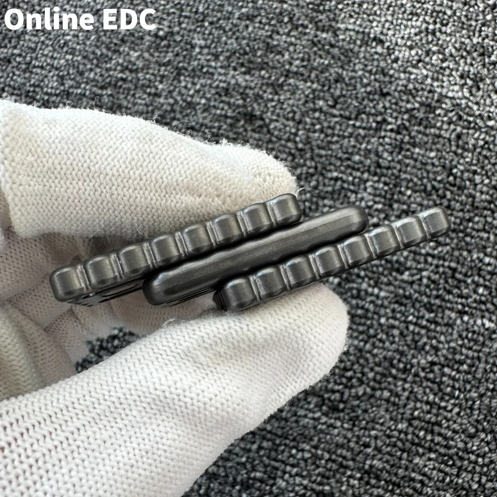 Фото Предварительно обращенный клоун, оранжевый EDC, циркониевый слайдер, игрушка для снятия стресса, Q-эластичная текстура, слайдер, гаджеты для облегчения тревоги №4