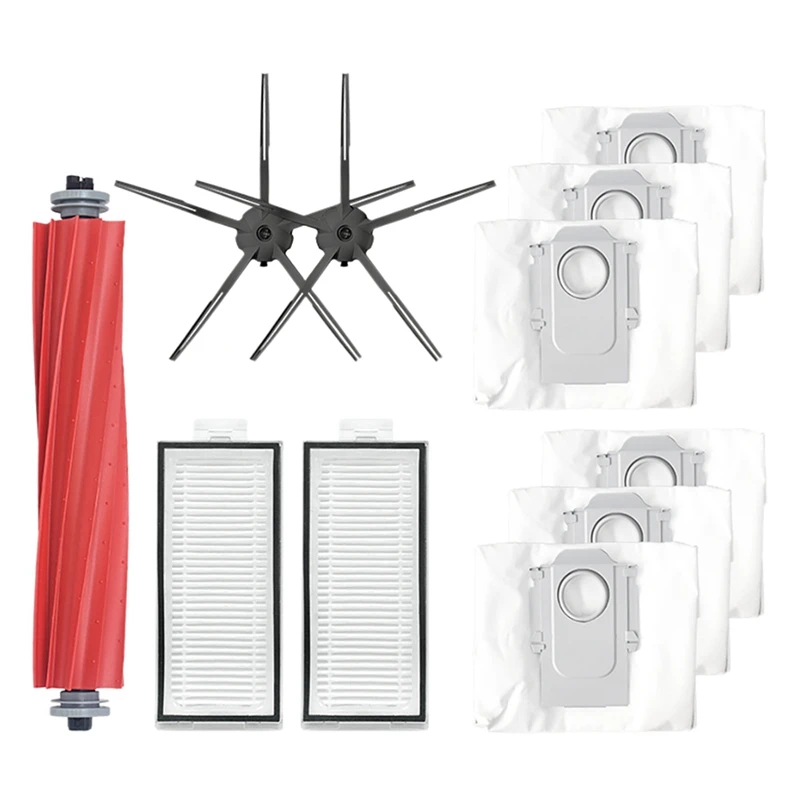 

For Xiaomi Stone Q7 Max / Q7 Max+ Sweeping Robot Main Brush Dust Bag Rubber Brush Parts
