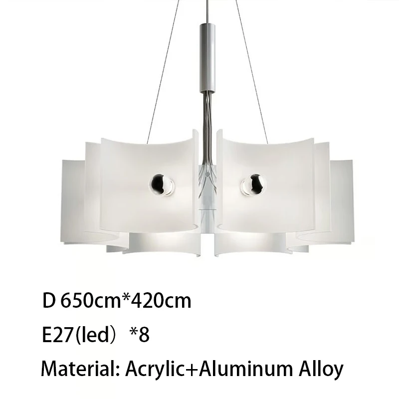 

Подвесная люстра Artpad белая квадратная LED