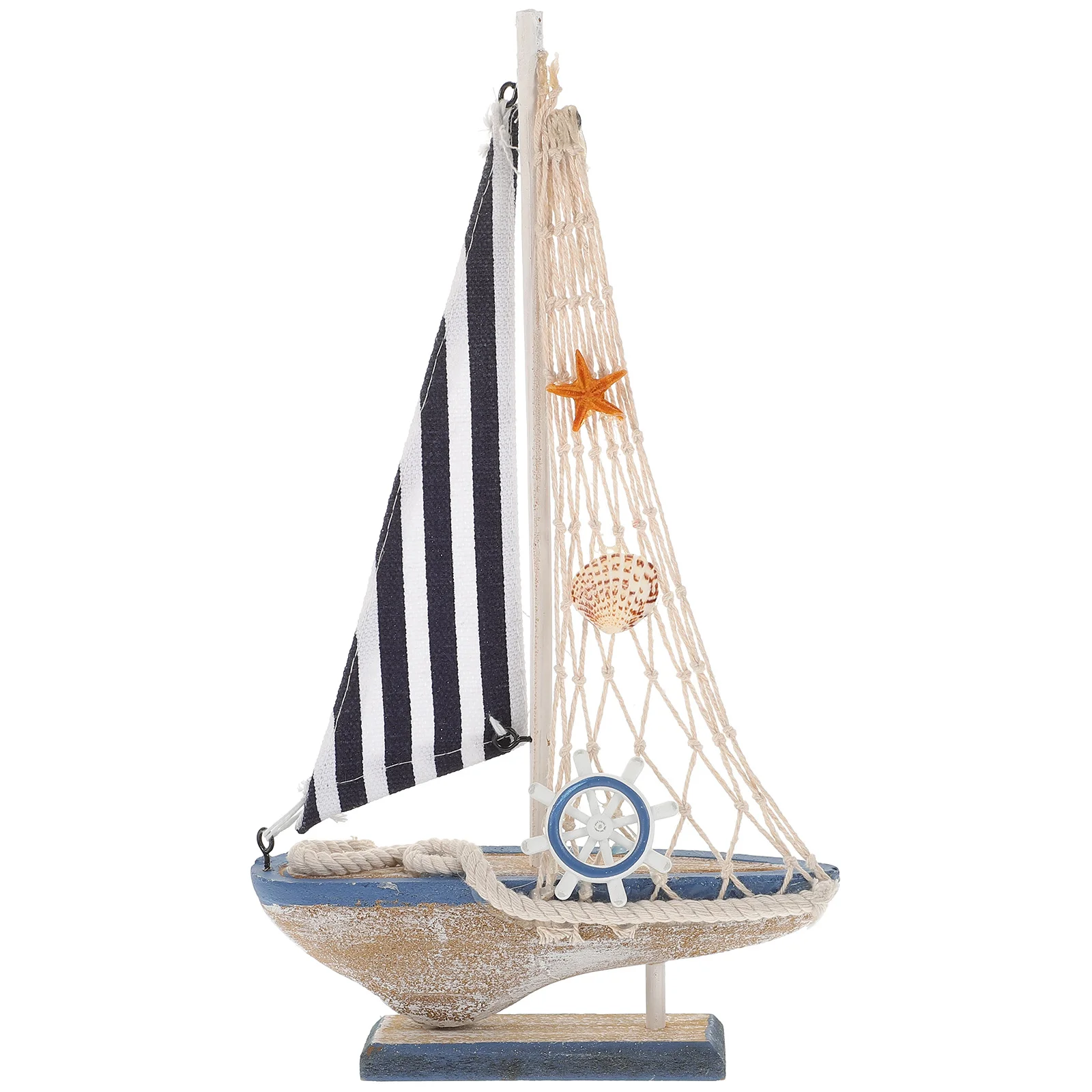 

Vintage Home Decor Nautical Model Ship Wood Nautical Boat Sailboat Model Decoration Boat Figurine