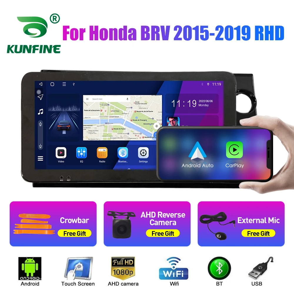 

Android 10.0 Octa Core Car DVD GPS Navigation Player Deckless Car Stereo For Honda BRV 2015 RHD/LHD Radio Device Headunit WIFI