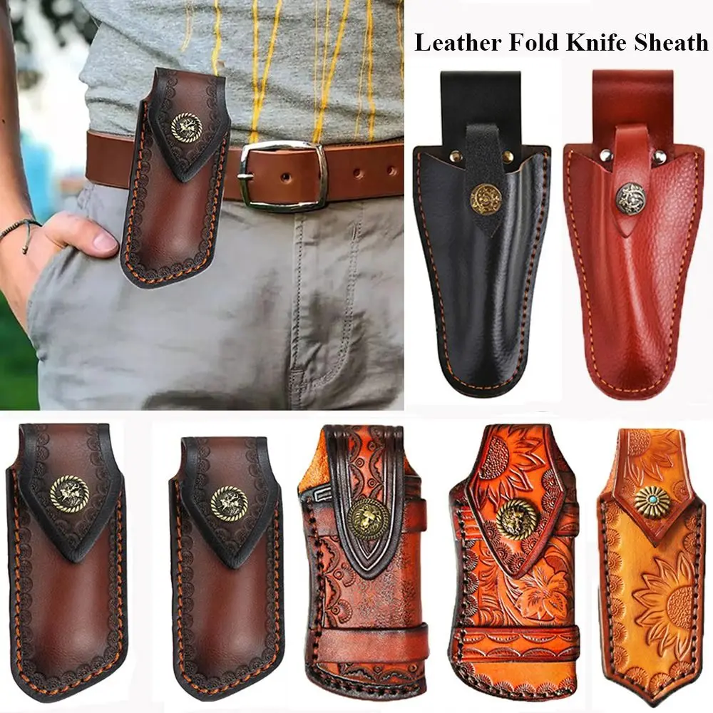 

Knife Sheath Holster Outdoor Equipment Pocket Hunt Belt Loop Case Flashlight Case Camp Outdoor Carry Fold Knife Tool