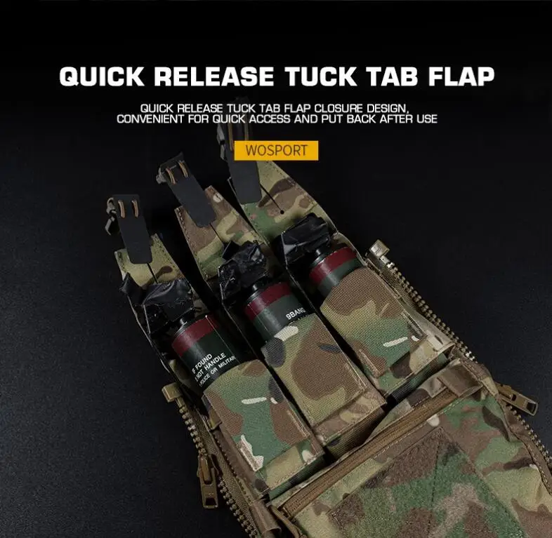 WoSporT V5 шт. тактическая Дополнительная задняя панель камуфляжная Боевая