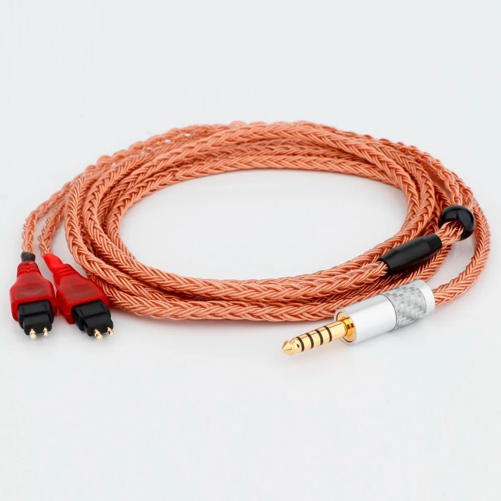 2,5 мм 3,5 мм XLR сбалансированный 16 ядер 99% 7N OCC кабель для наушников Sennheiser HD580 HD600 HD650 HDxxx HD660S HD58x HD6xx наушники
