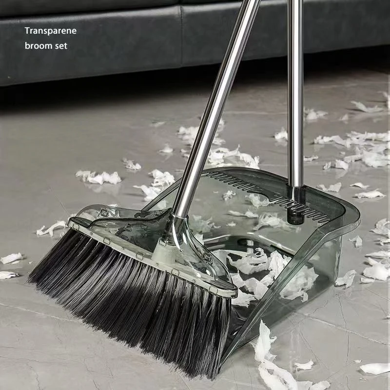 Набор из 2 шт. складная метла набор совок прозрачная вертикальная лопата