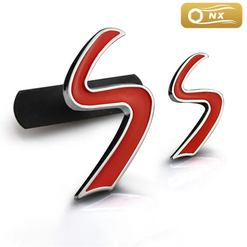 

3D Металлическая S Передняя решетка, наклейка с эмблемой, значок, наклейки для Mini Cooper R50, R52, R53, R56, R60, F54, F55, F56, F60, JCW, автомобильные аксессуары