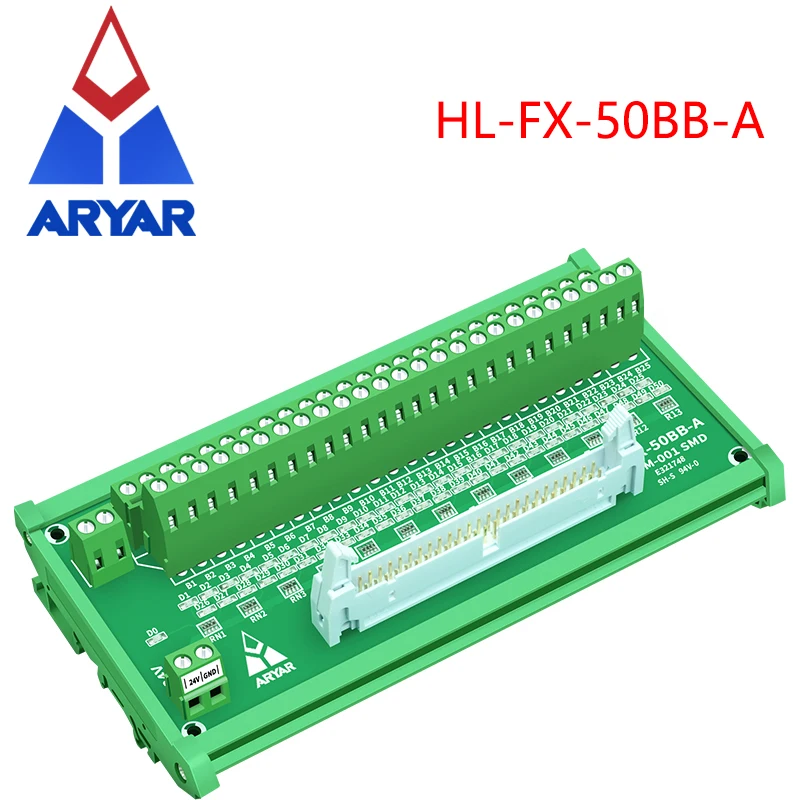 Панель клеммной колодки IDC50 папа-50P плата разрывного соединения модуль