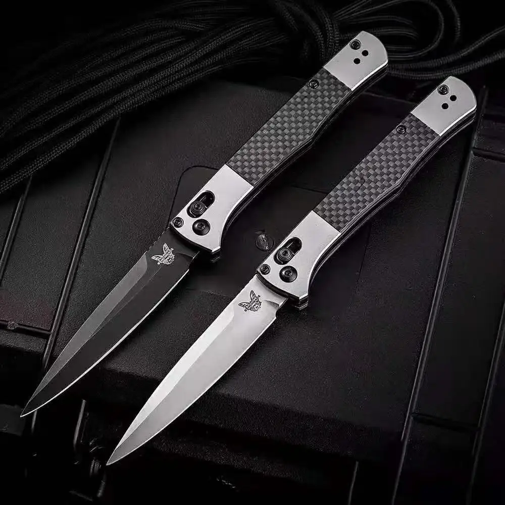 

Outdoor Tactical Folding Knife BENCHMADE 4170BK S90v Blade Camping Safe Lifesaving Pocket Knives Portable EDC Tool