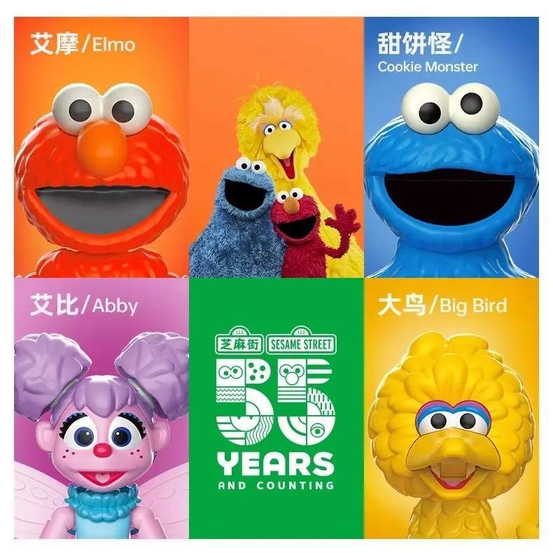 Фото Фигурки Blokees Sesame Street серии preCOOL, волшебная версия V1 и V2, сборные модели Элмо, Биг Бёрд, Берт, Оскар, коллекционная игрушка в подарок №3