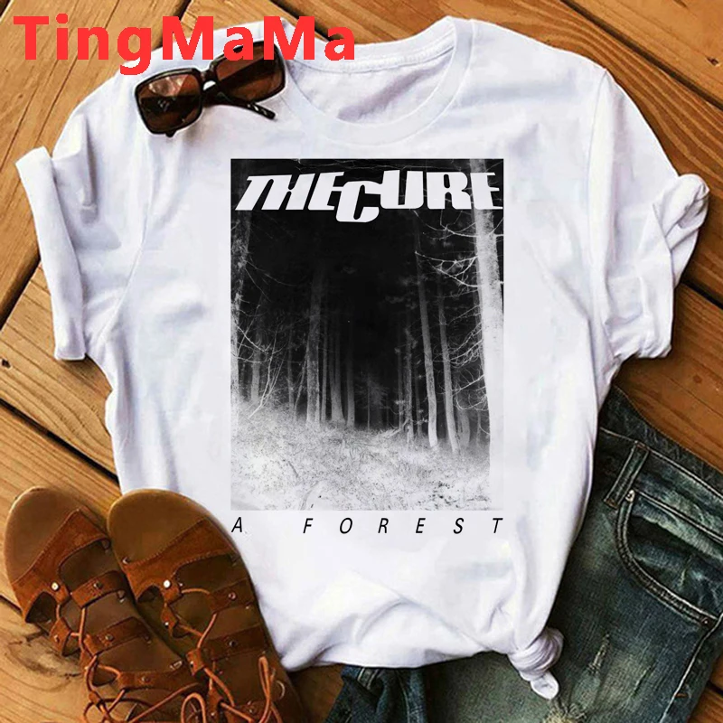 Футболка THE CURE мужская с рисунком леса топ в стиле хип-хоп мультяшная футболка