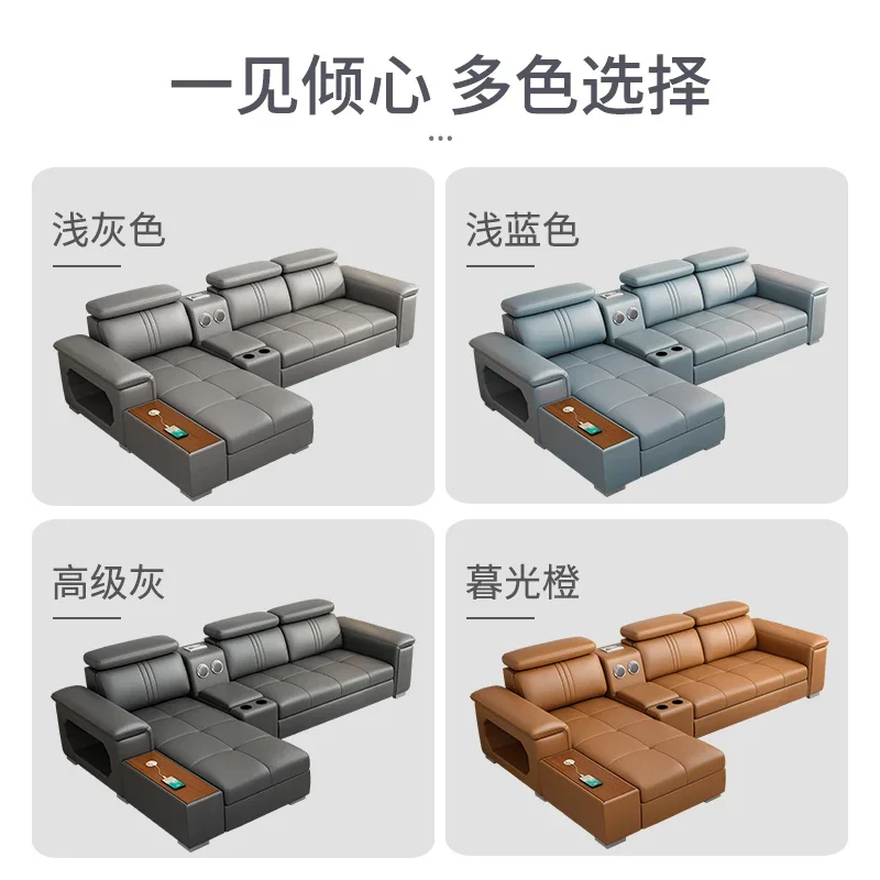 Современный кожаный диван для гостиной роскошный дизайнерский с откидной