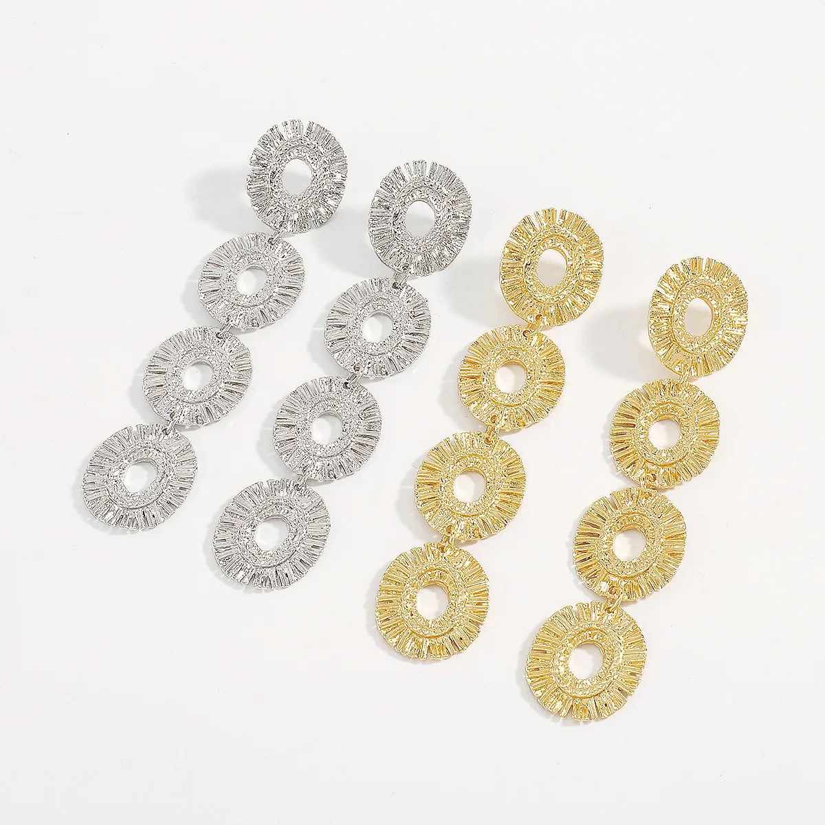 20za домашние преувеличенные металлические серьги для тяжелой промышленности