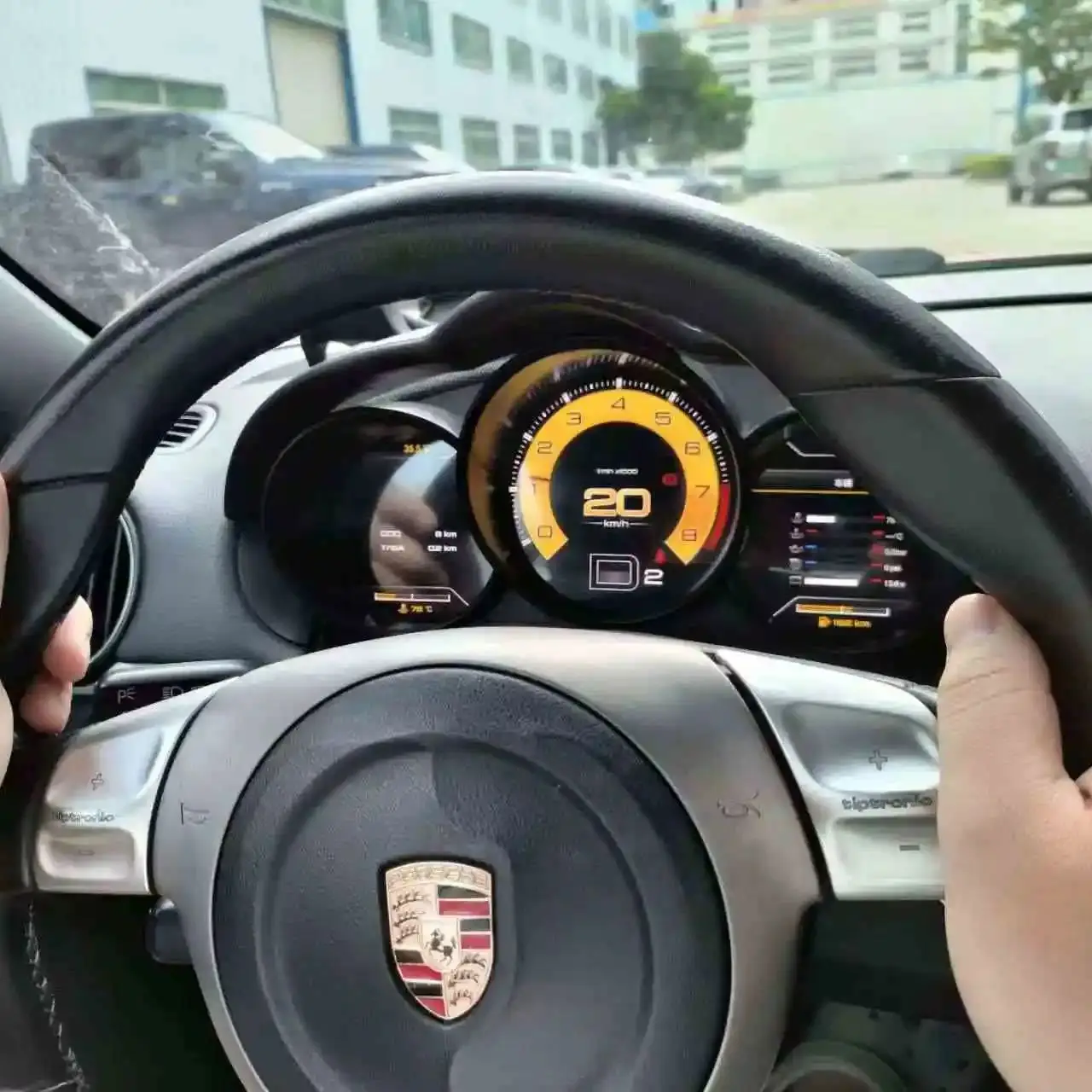 Фото GZ ЖК-дисплей автомобильный цифровой кластерный прибор CockPit для Porsche Cayenne Panamera Macan Boxster 982 718 911, спидомер приборной панели №2