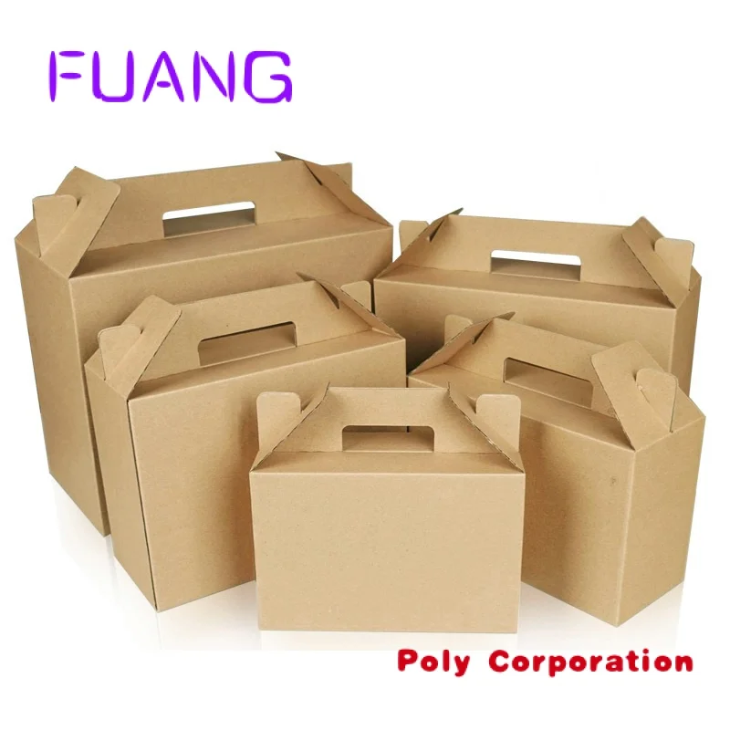 Easy to carry custom packaging boxes vertical profiled box fruit carton boxpacking box for small business
