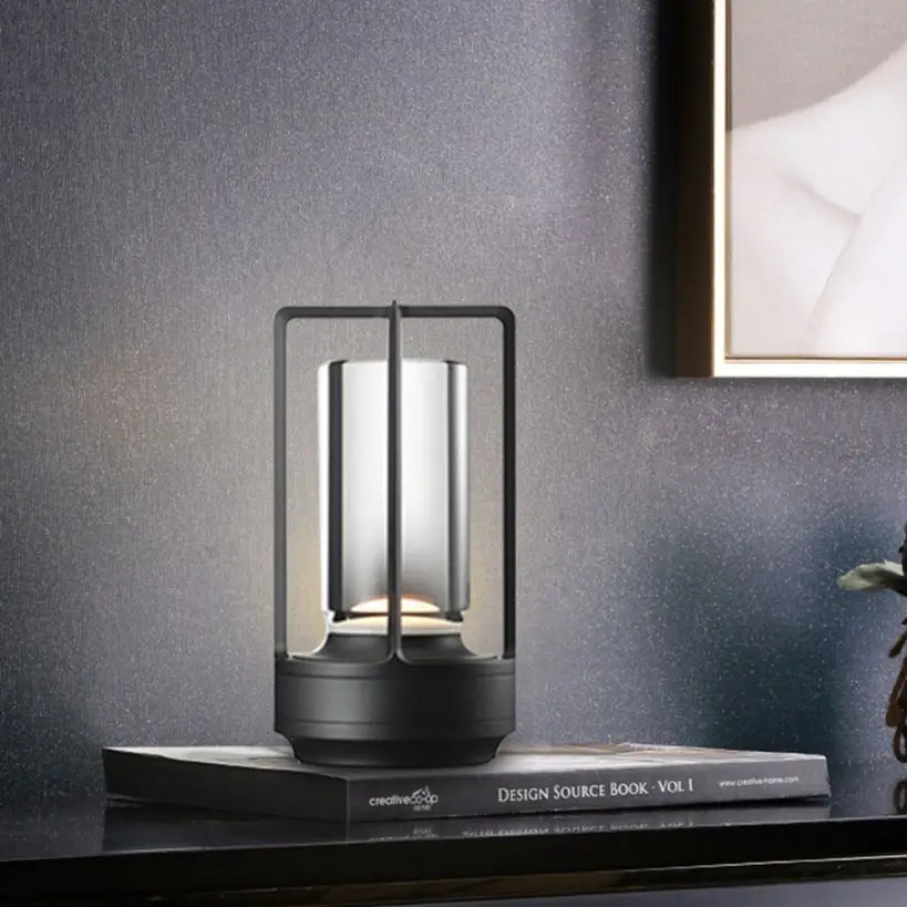 

Rechargeable LED Table Lamp Touchable Dimming Desk Lamp Home Decor For Restaurant Bar