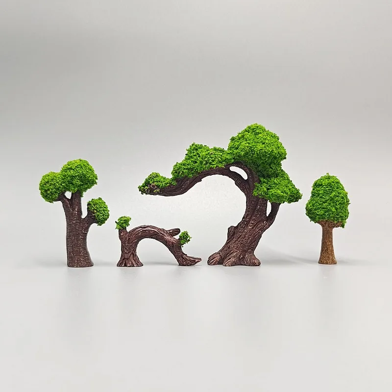 BAIUFOR миниатюрный пейзаж искусственный зеленый цветок деревья DIY украшение для