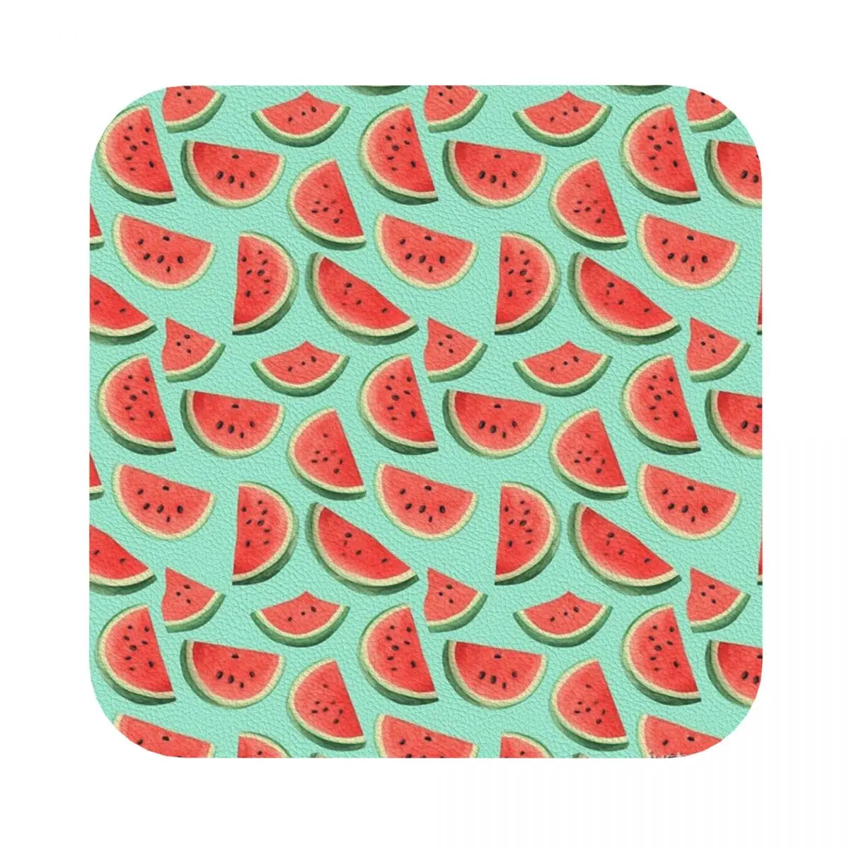 

Арбузный рисунок на мятно-зеленом искусстве 4 Ретро кухня легко чистится