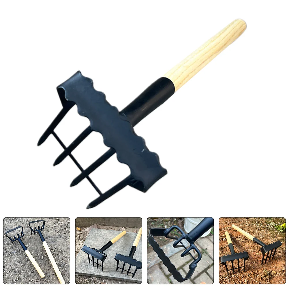 

Spreading Soil Rake Yard Landscape Hand Tools Hug The Grass Mini Hoe Garden Metal Shrub