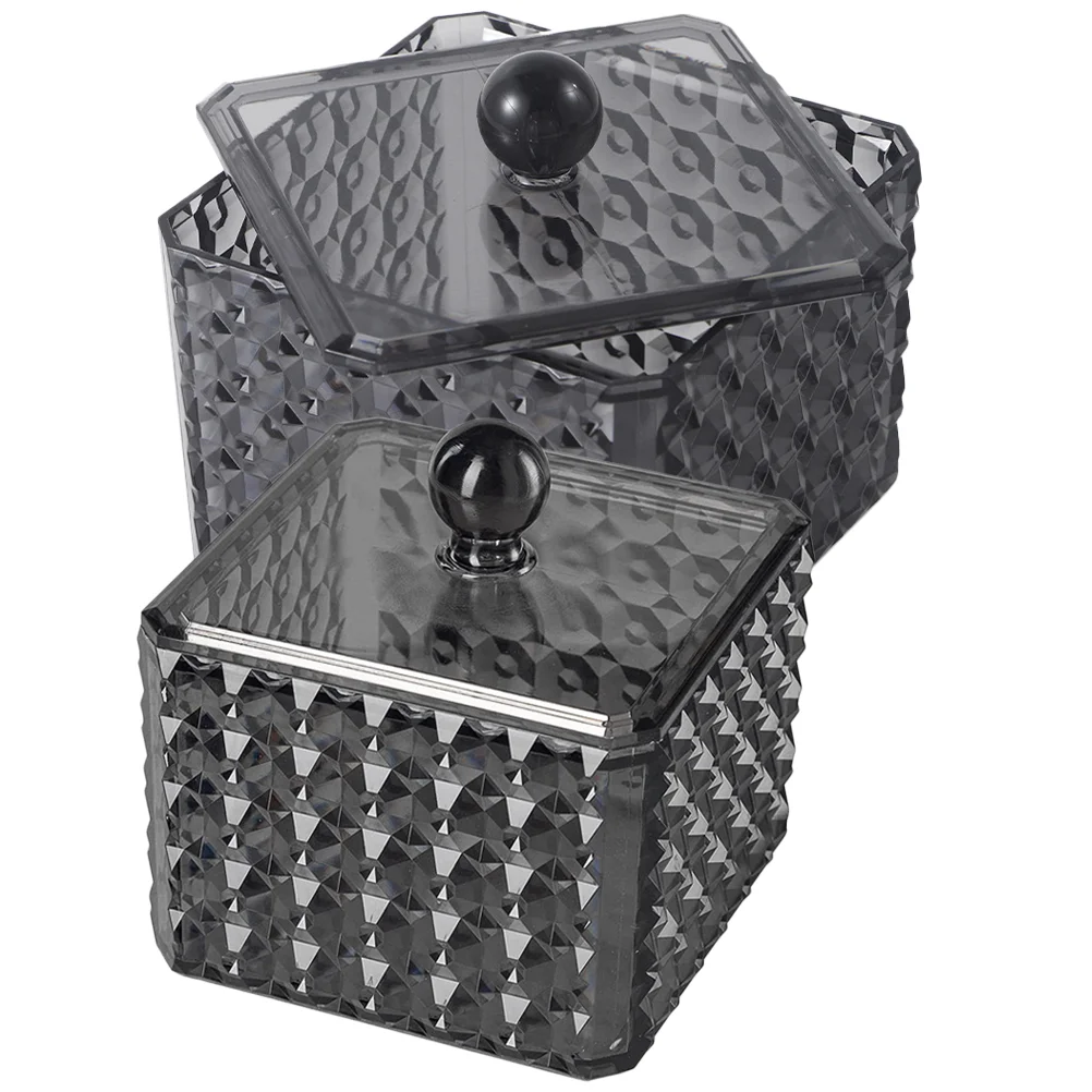 

Brushes Organizer Ornament Storage Box Black Makeup Vanity Sponge Holder