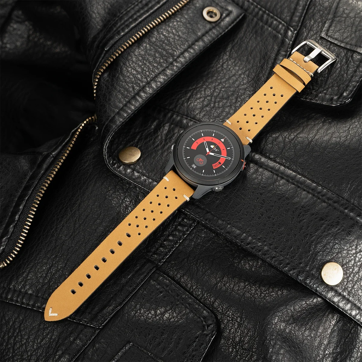 Кожаный ремешок для часов Samsung Galaxy 2022 мм цвет в ассортименте