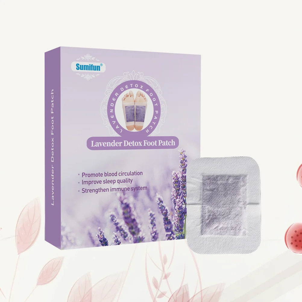 

12pcs Foot Patches Cleansing Forest Spa Lavender Detox Foot Care for Reducing Tiredness