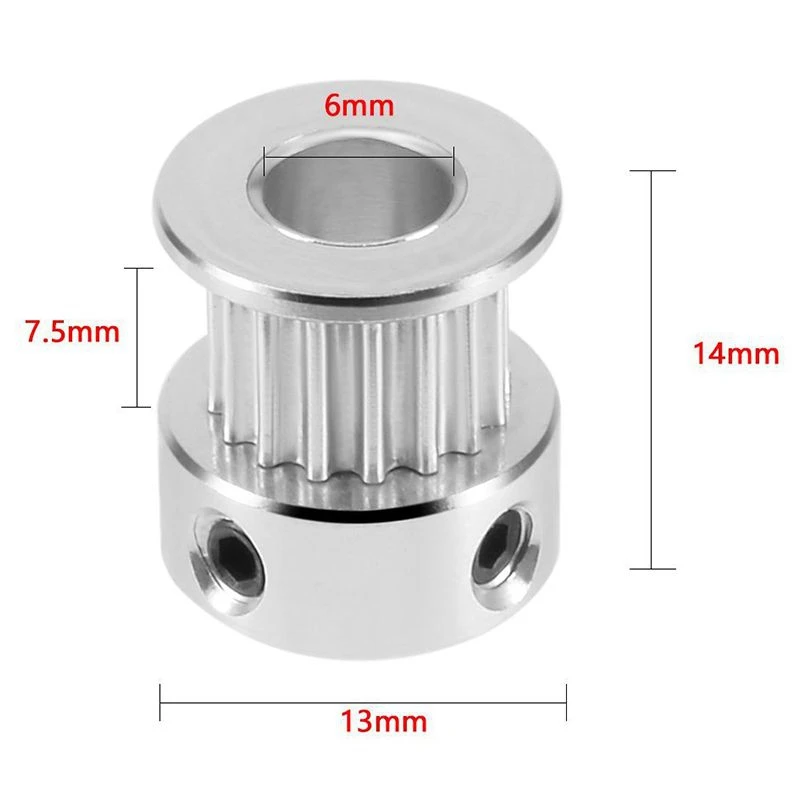 1 комплект GT2 16 зубьев 6 мм отверстие ремень ГРМ фланец синхронное колесо для