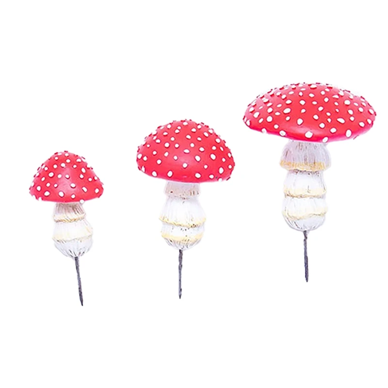 

Miniature Resin Mushroom House, Mini Luminous Mushrooms Kit For Dollhouse Micro-Landscape Fairy Garden Bonsai Pot Decor