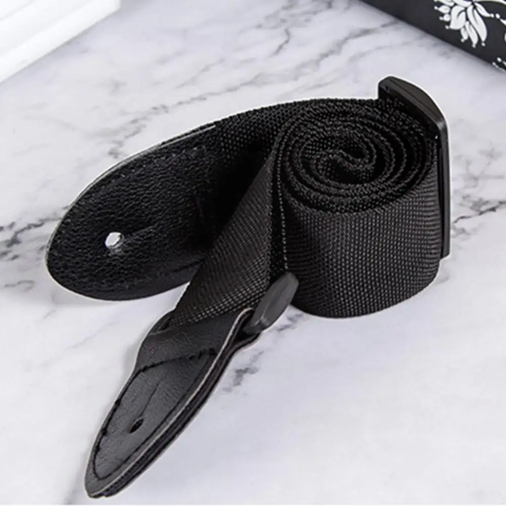 

68cm-124cm Universal Guitar Strap Adjustable Nylon Guitar Belt With Pu Leather Ends For Folk Wooden Classical Guitar Q6w7