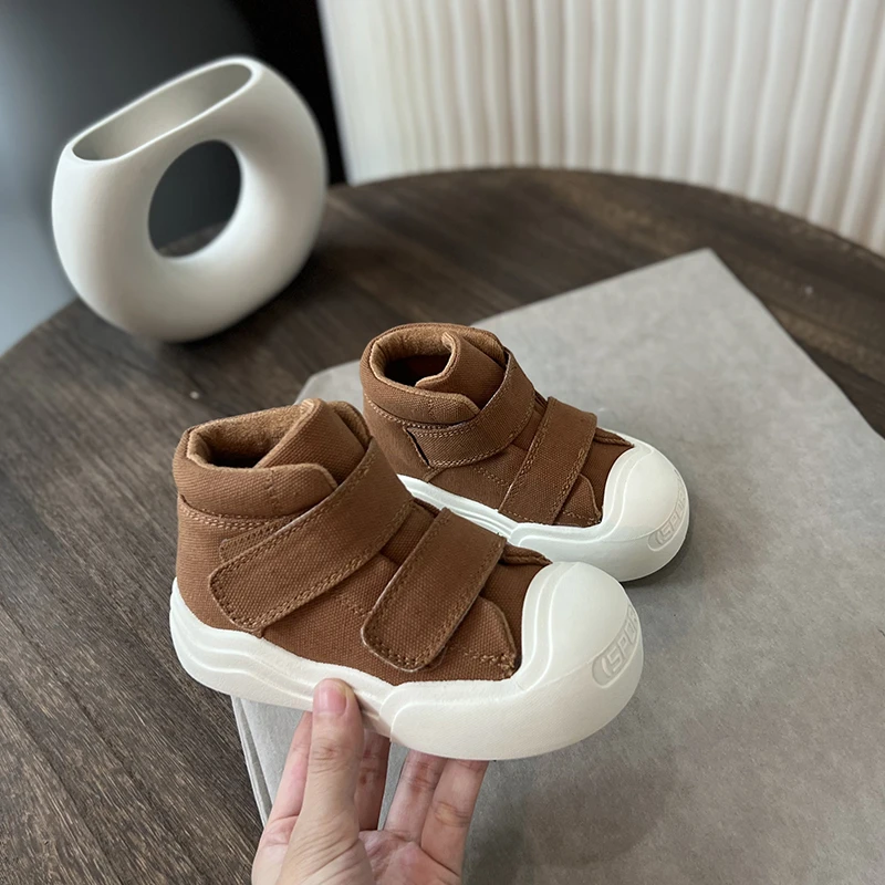 

Boys Girls Canvas Shoes 2023 Spring Autumn Children Casual Shoes Comfortable Baby Toddler Shoes Soft-soled Outdoor Kids Sneakers