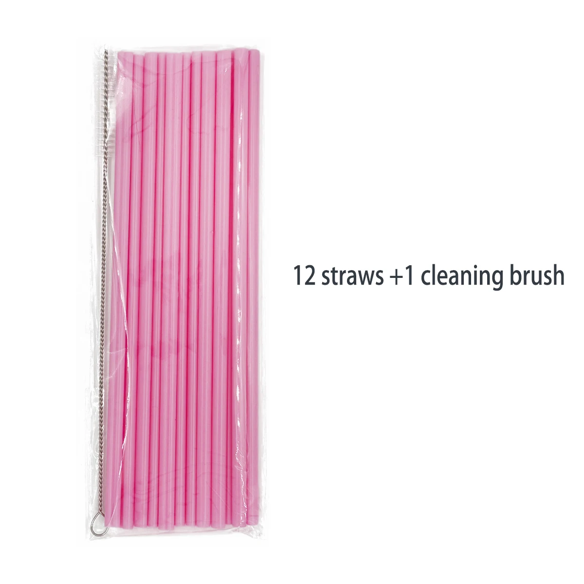 

Розовые сердцевидные многоразовые трубочки