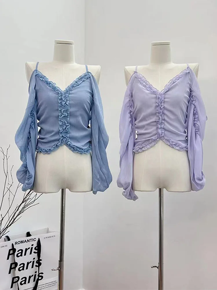 Новый дизайн футболки с открытыми плечами женский летний модный кроп-топ