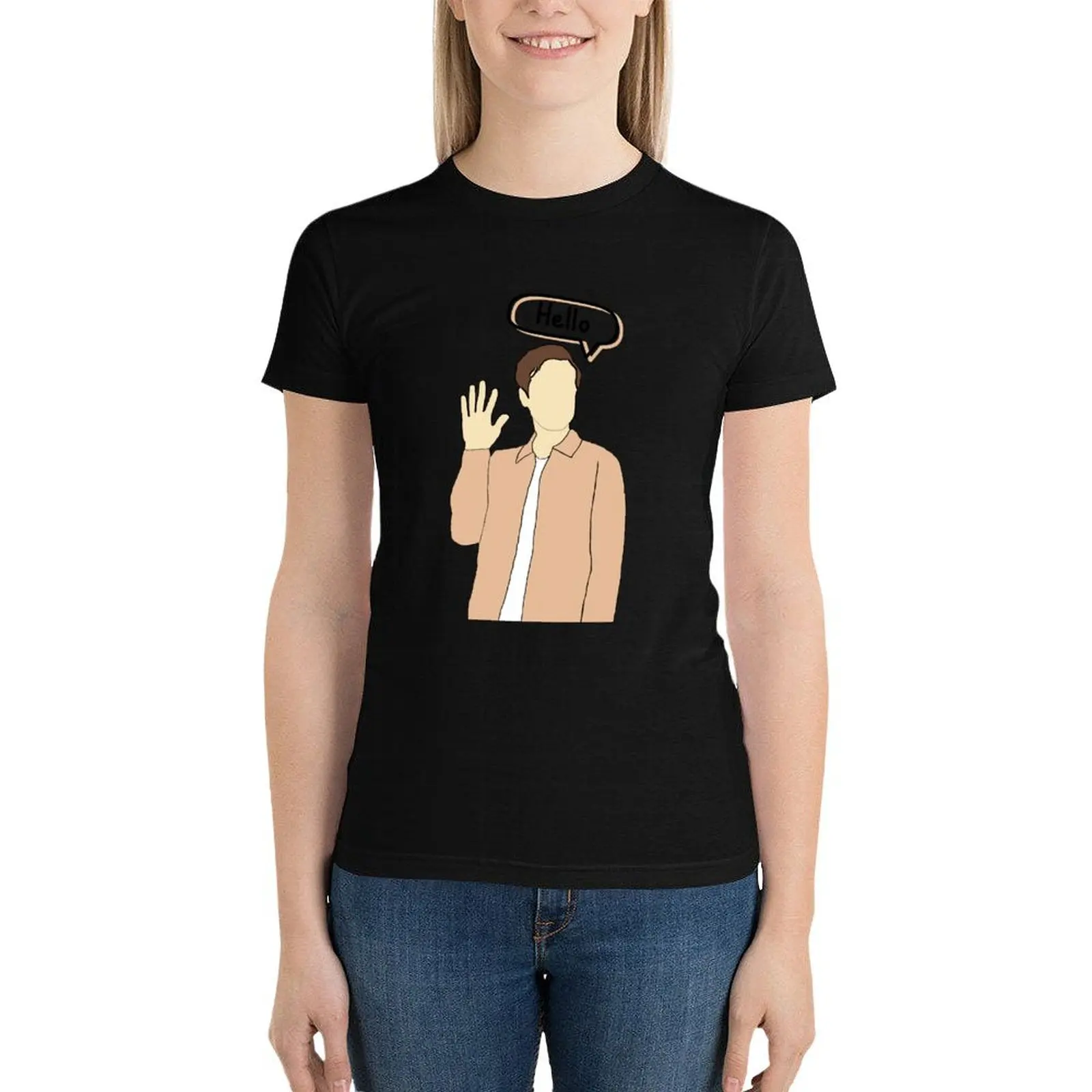 Здравствуйте Футболка Джек Клайн винтажная одежда кавайная женская