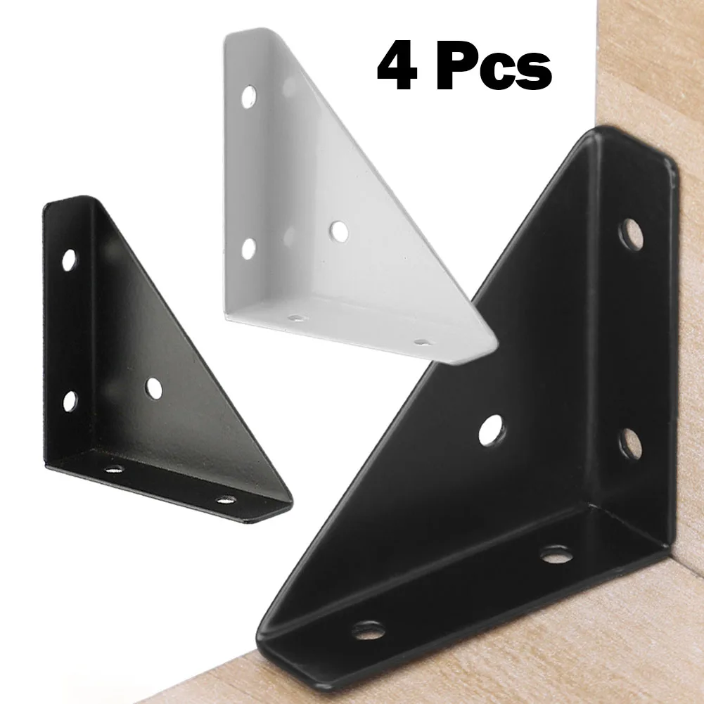 

4PCS Heavy Iron Corner Brackets Protector 90 Degrees Angle Corner Fitting Connector Bracket Furniture Hardware Accessories