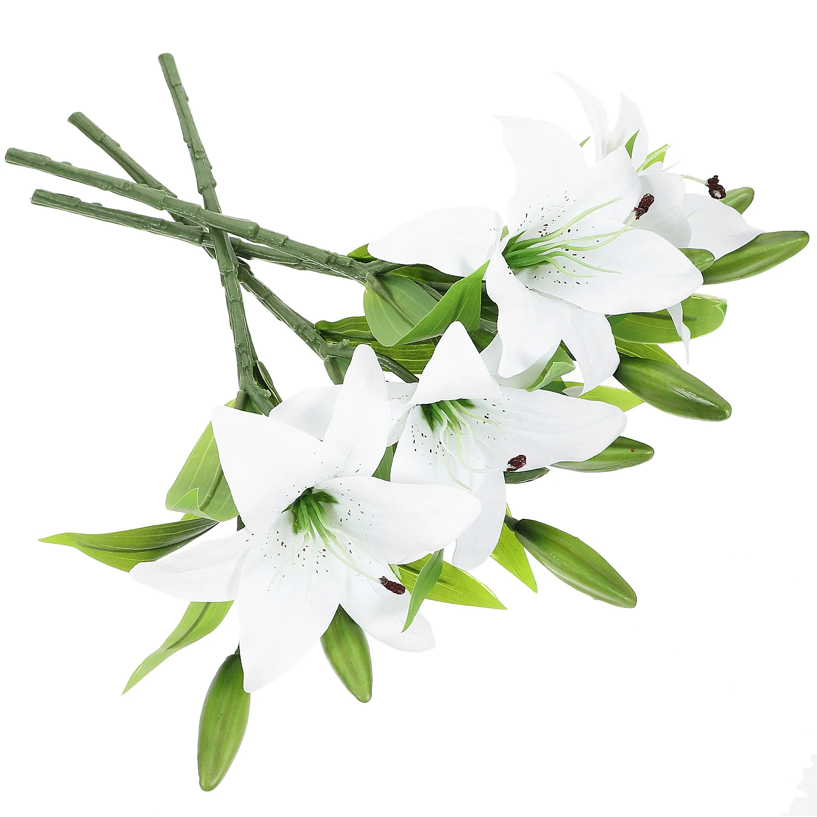 

4Pcs Real Touch Lily Flowers Artificial Lily Flower Bouquet Faux Simulation Lily Flowers