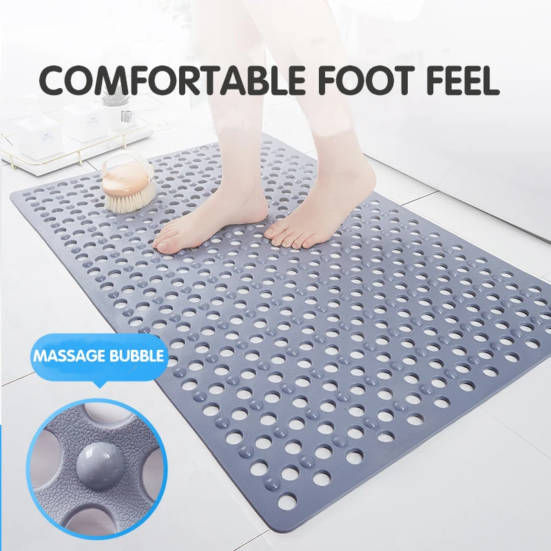 

Bathroom Mat PVC Shower Non Slip Foot Pad Toilet Children Old People Waterproof and Anti Falling Floor Mats