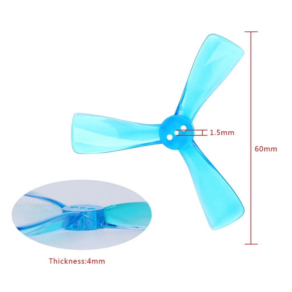Для Nazgul Cine 2525 2 5 дюйма Tri-Blade/3 Blade Propeller Prop CW CCW для FPV ProTek25 Drone Part-Blue