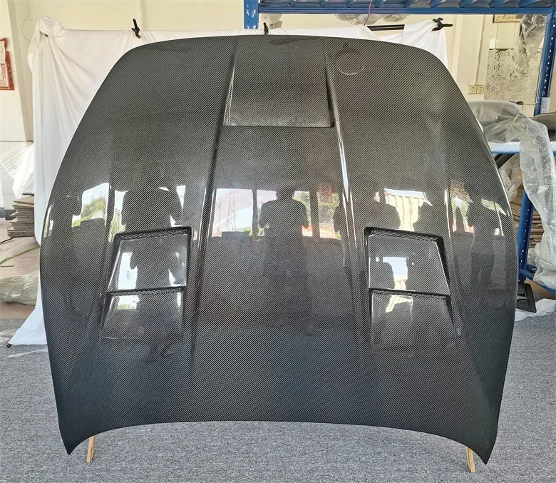 Передний бампер из настоящего углеродного волокна в стиле DMC капот двигателя