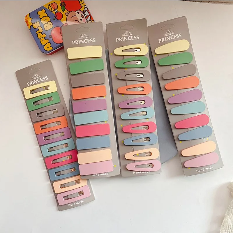 10 шт./набор детские заколки для волос в форме сердца