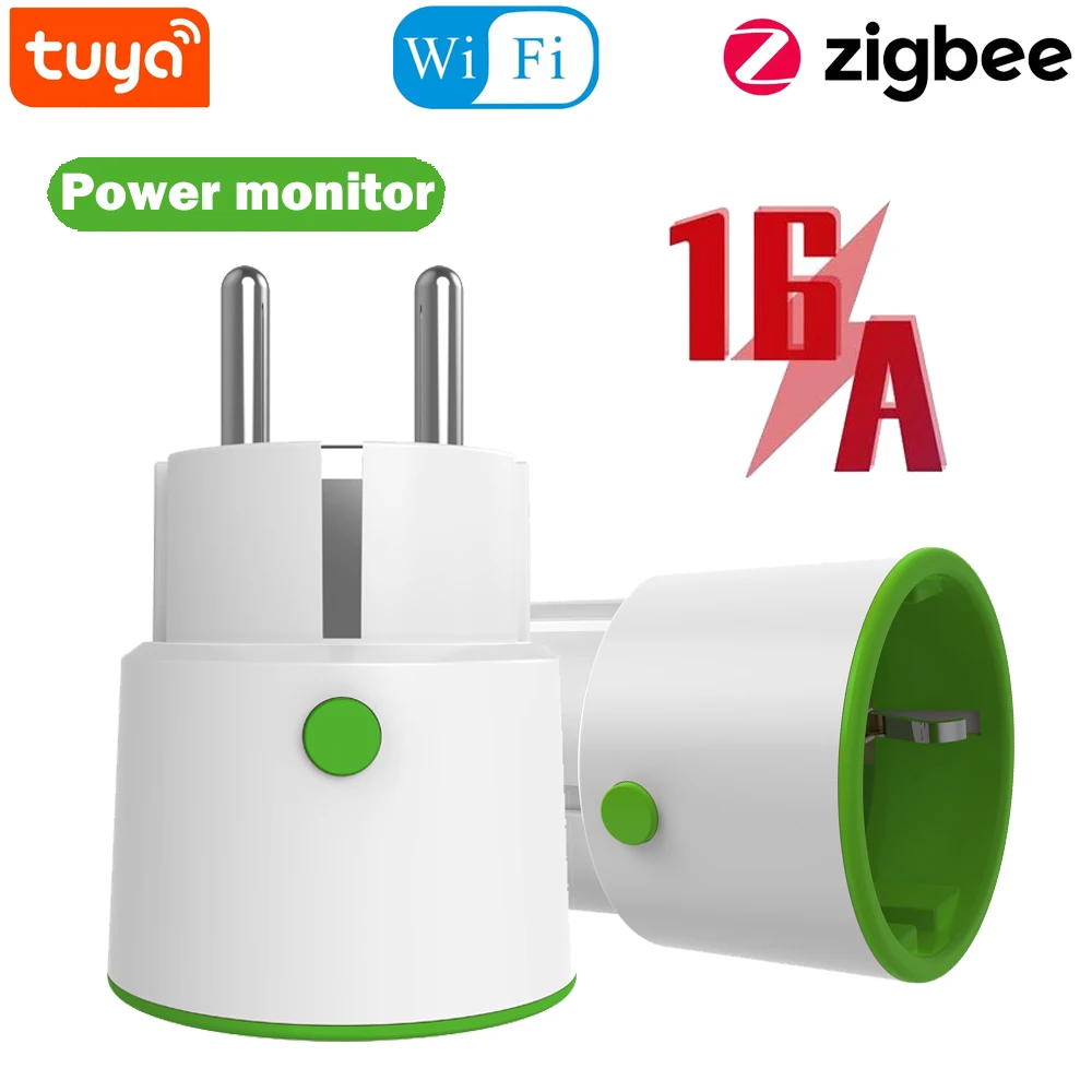 NEO Coolcam Smart Plug Zigbee WiFi Socket 3680W 16A Power Energy Monitoring Timer Switch EU Outlet Voice Control by Alexa Google