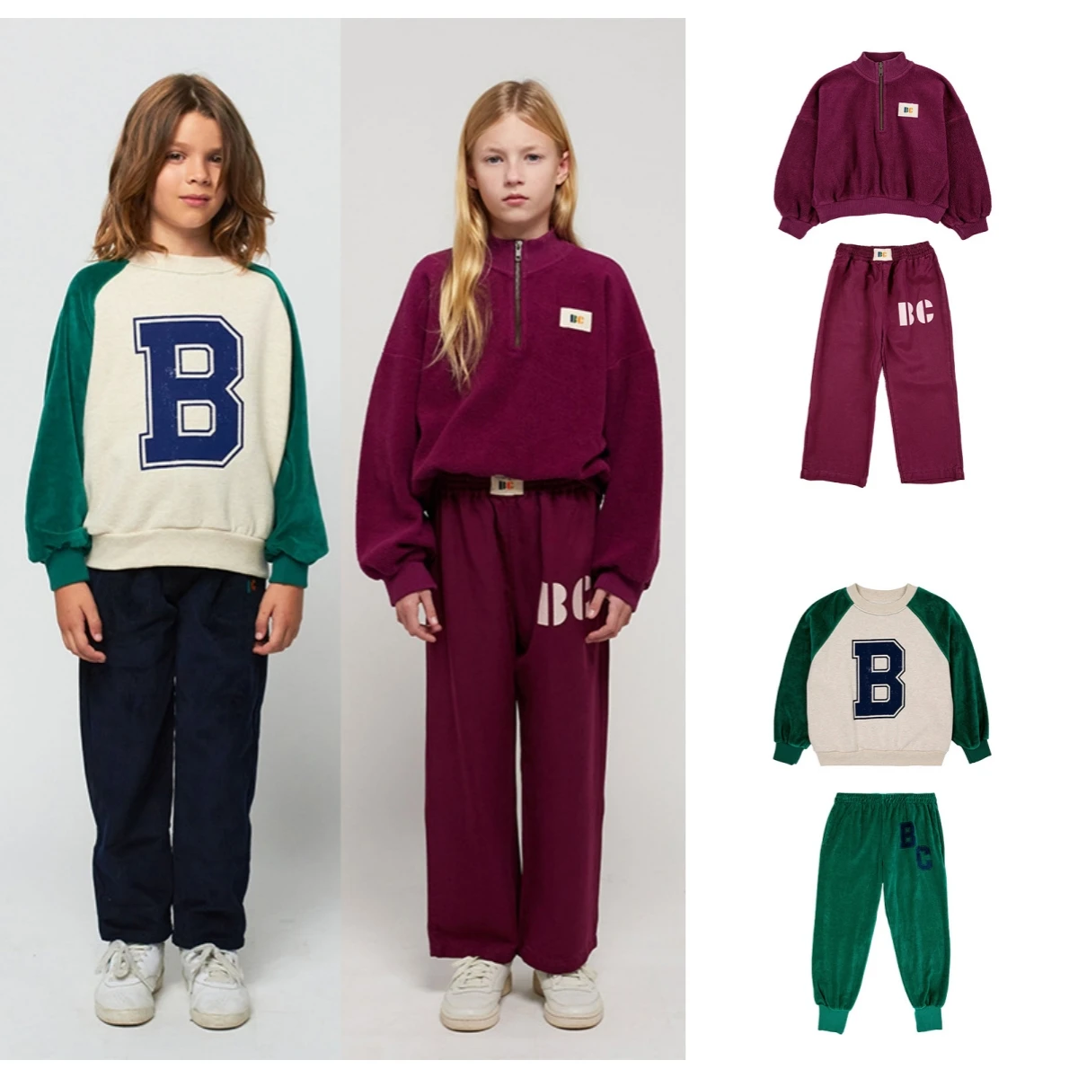 

Детский спортивный костюм из свитшота и надписи для мальчиков и девочек