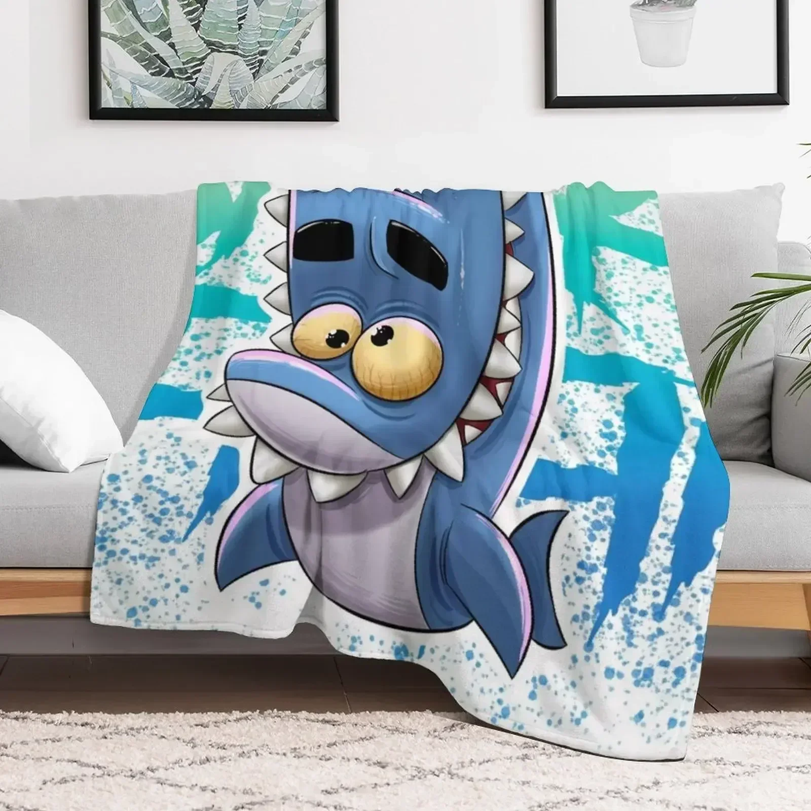 Одеяло с плавником акулы зооба плюшевые свободные рождественские подарки