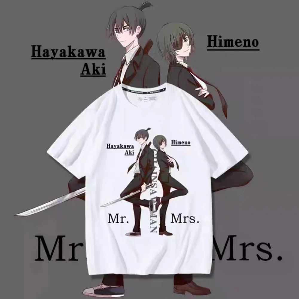 

Футболка мужская хлопковая оверсайз с коротким рукавом и принтом в виде бензопилы