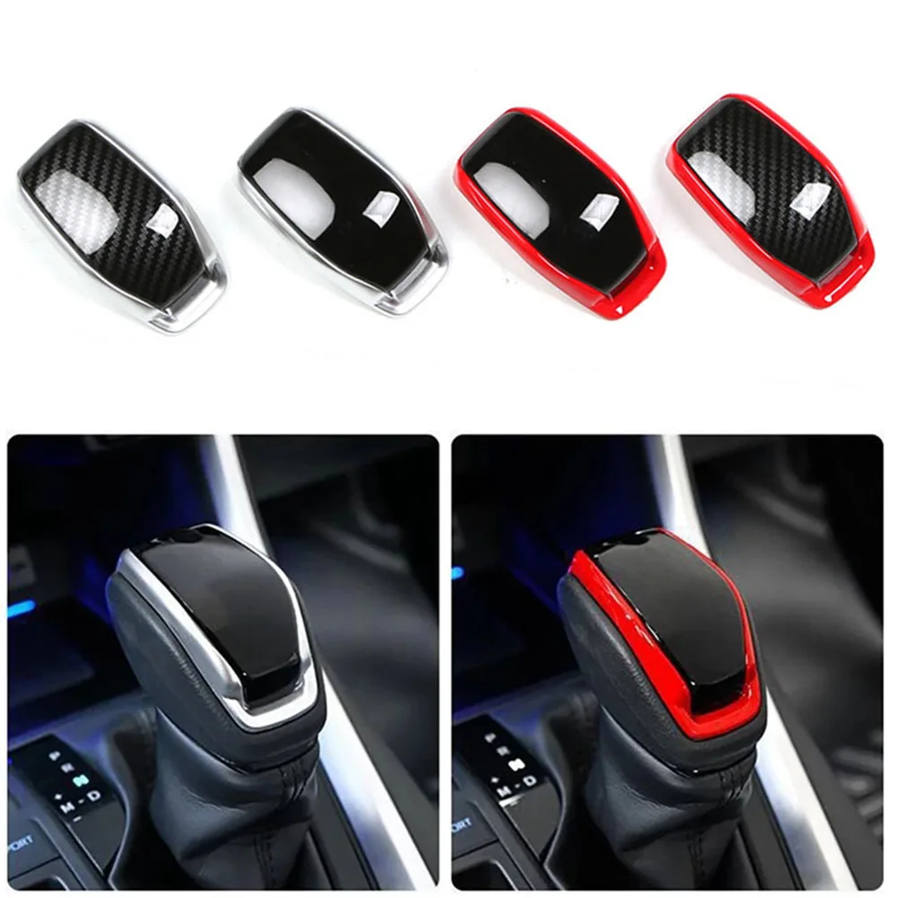 

ABS Gear Shift Knob Cover Trim ABS Durable For Toyota RAV4 XA50 2019 2020 For Highlander Automobiles Seat Covers Fashion New