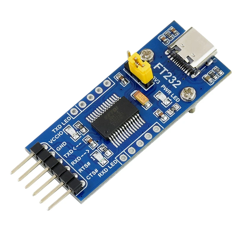 

Плата Waveshare с Type C на UART(TTL), универсальный модуль платы расширения последовательной связи